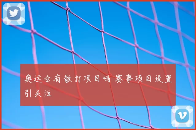 奥运会有散打项目吗 赛事项目设置引关注