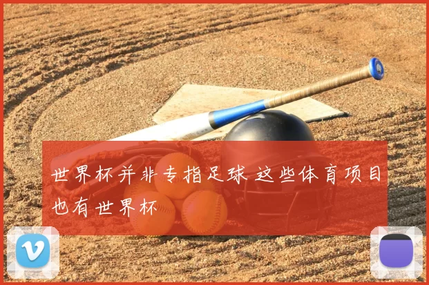 世界杯并非专指足球 这些体育项目也有世界杯